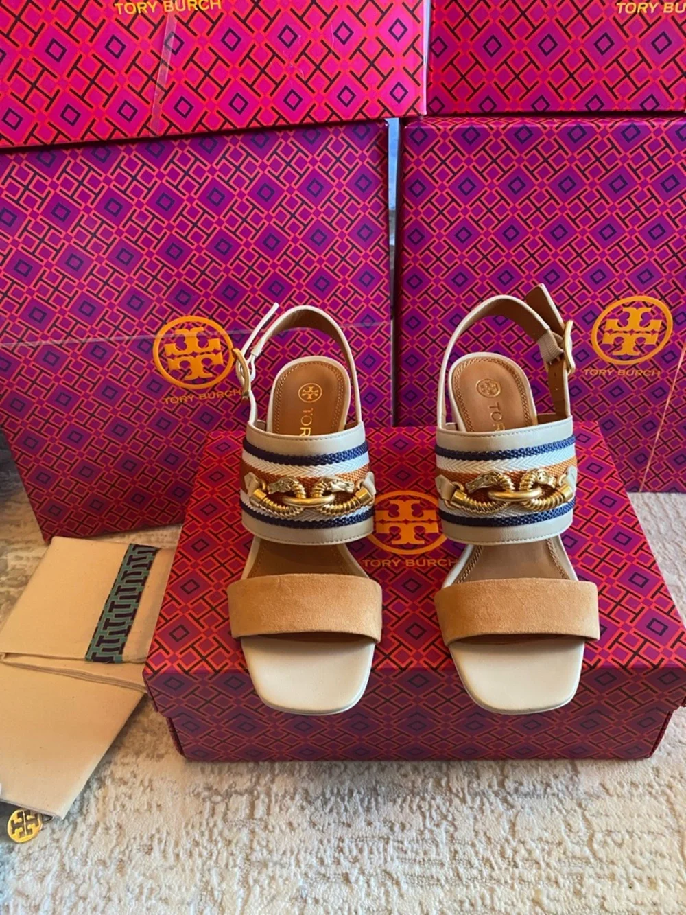 Tory Burch Jessa Block Heel Sandals